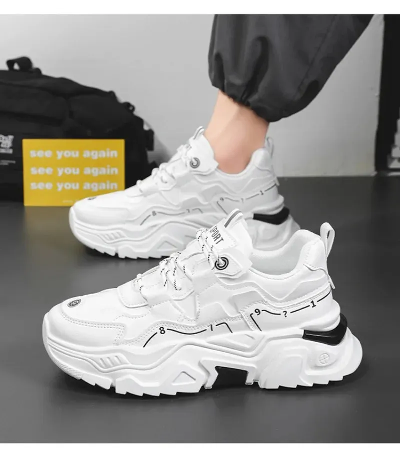 2024 New men’s Sneakers  Comfortable running shoe Classic  Thick Platform shoes