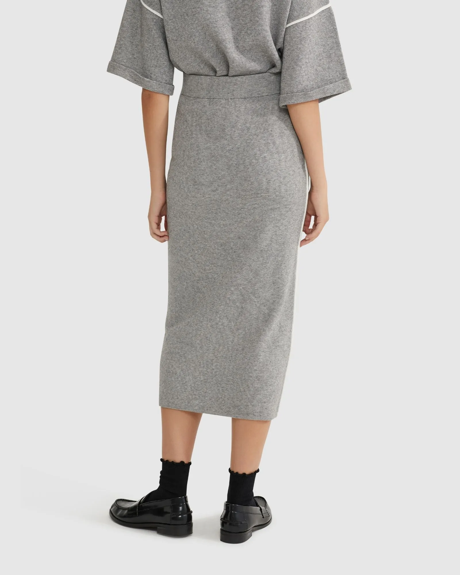 Birdie Trim Midi Skirt