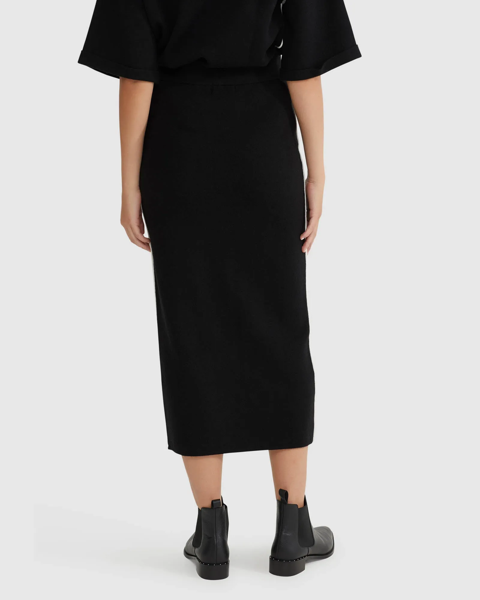 Birdie Trim Midi Skirt