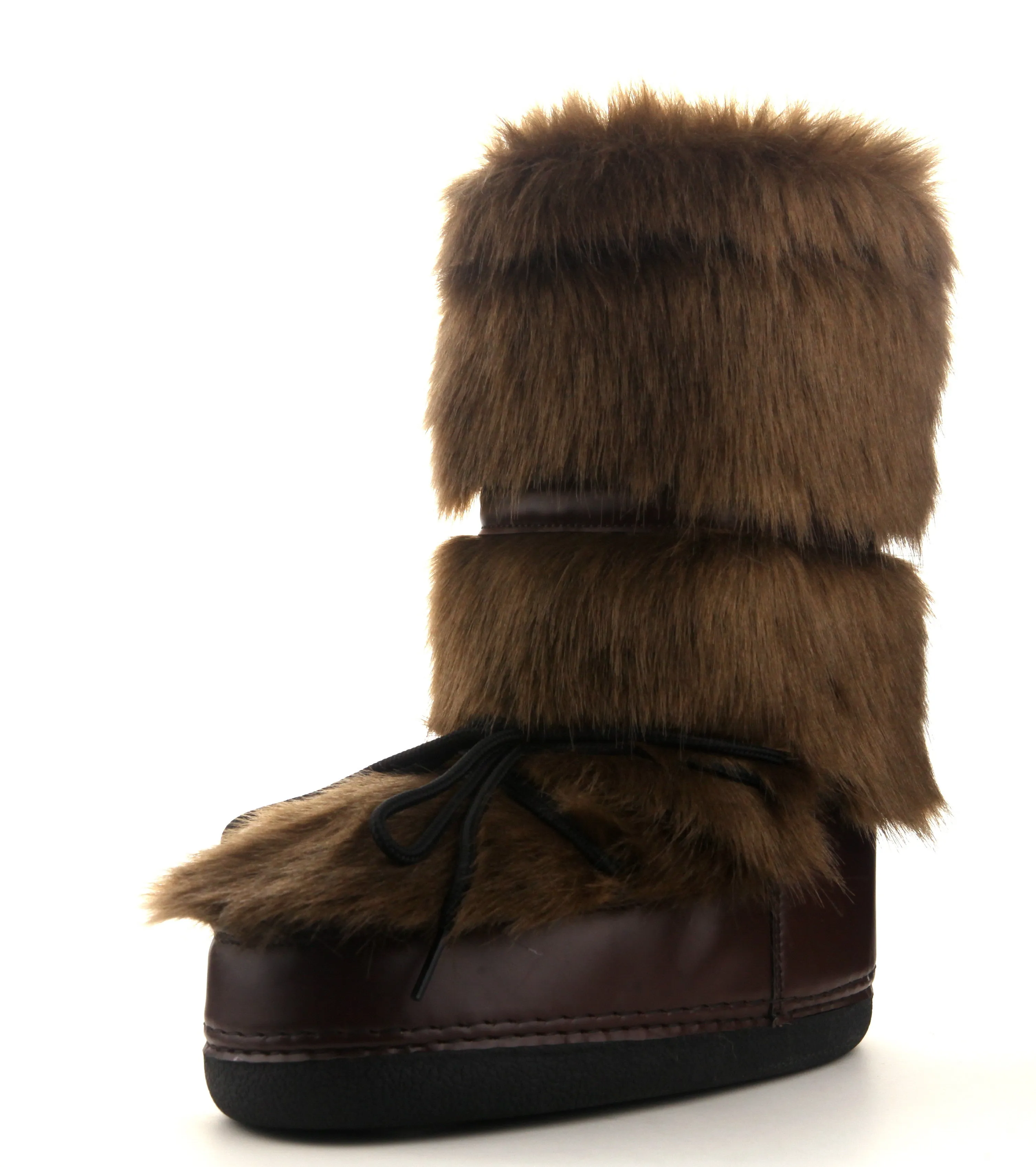Cape Robbin Creature Furry Brown Comfortable Fashion Platform Moritz Moon Boots