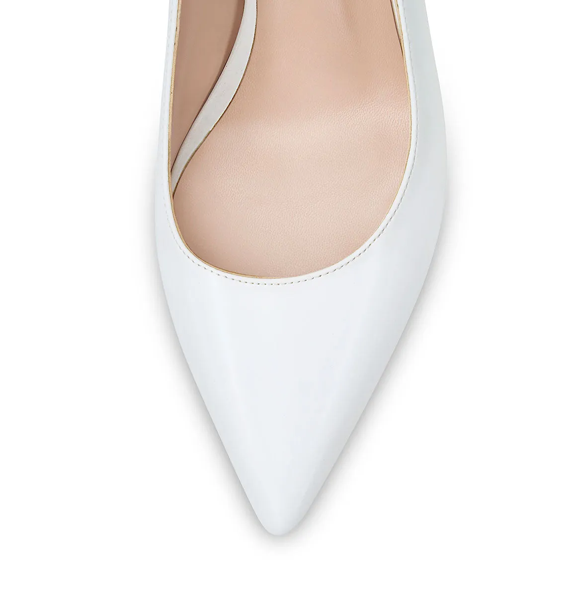CASTAMERE Womens Chunky Block Heels Slingback Pumps Slip-on Pointy Toe 5CM Heel Sandals