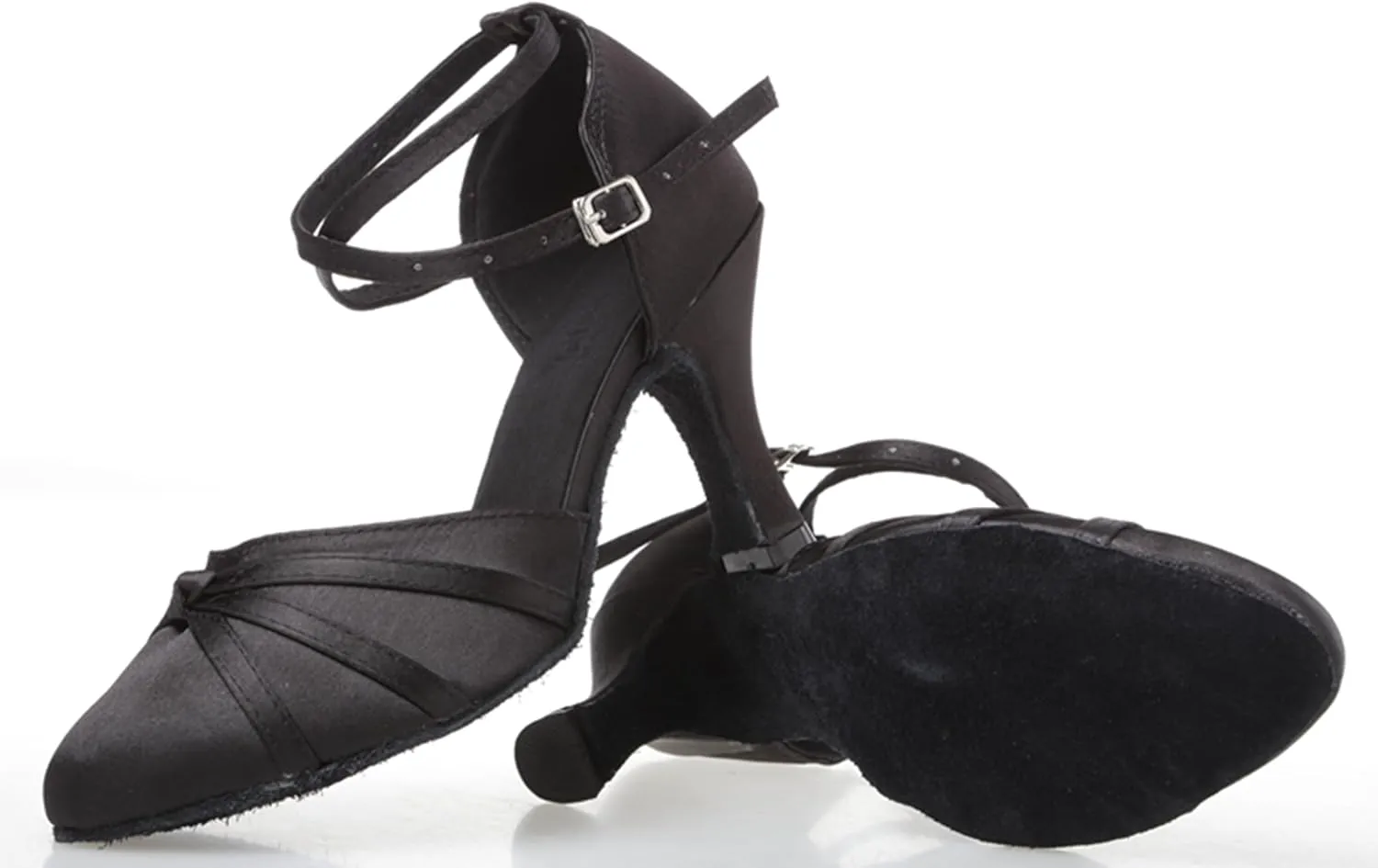 Dance Shoes for Women Closed Toe Latin Salsa Heels Wedding Party Pumps X2003