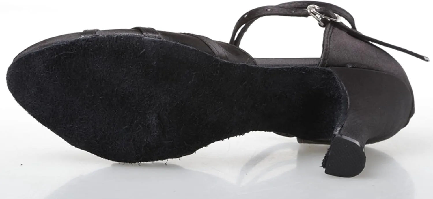 Dance Shoes for Women Closed Toe Latin Salsa Heels Wedding Party Pumps X2003