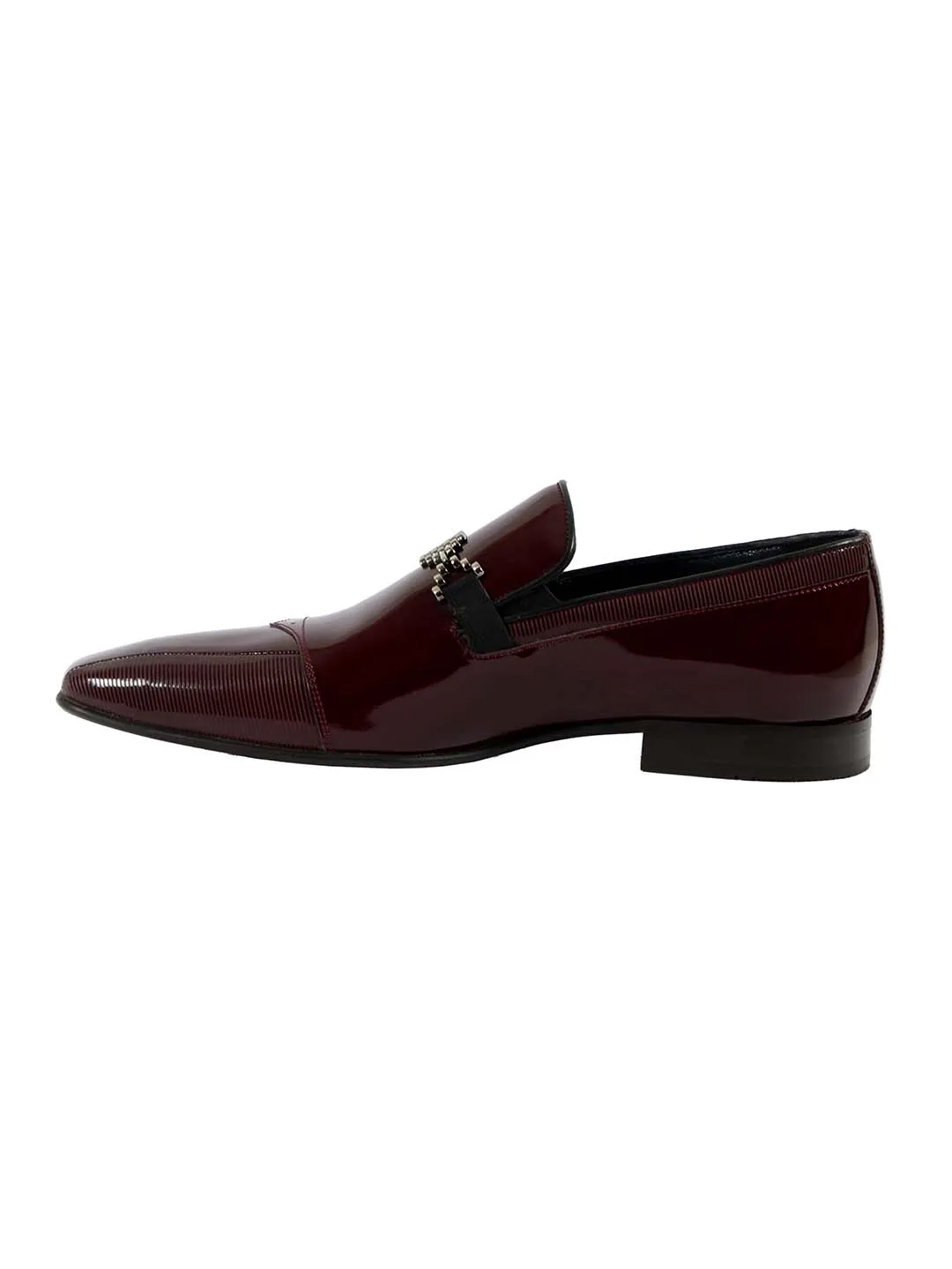 Franco Gabbani Patent Leather Burgundy Dress Shoe By HITZ