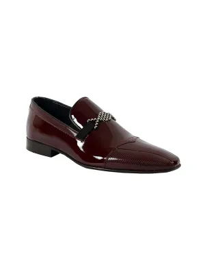 Franco Gabbani Patent Leather Burgundy Dress Shoe By HITZ