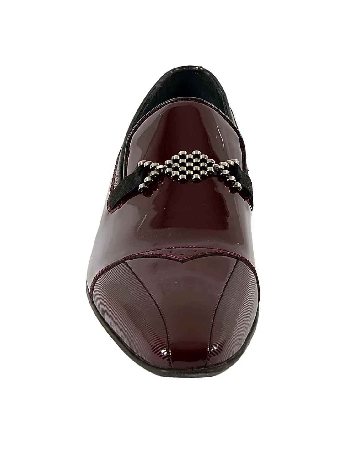 Franco Gabbani Patent Leather Burgundy Dress Shoe By HITZ