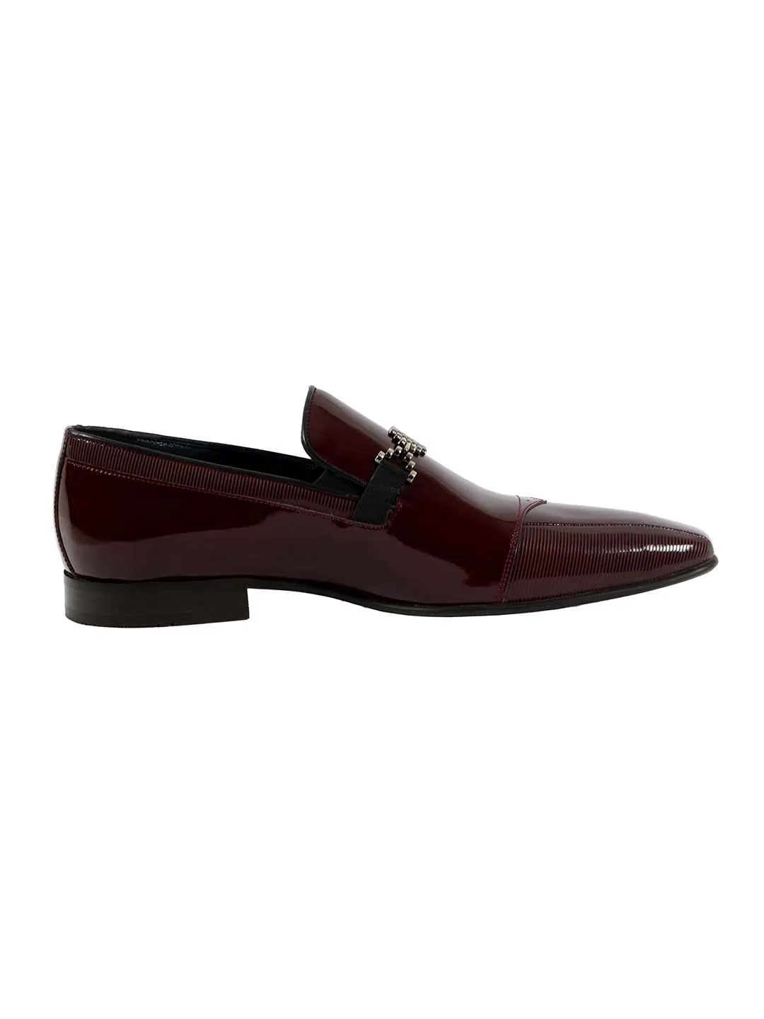 Franco Gabbani Patent Leather Burgundy Dress Shoe By HITZ