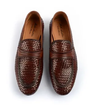 Handwoven Loafers - Cognac