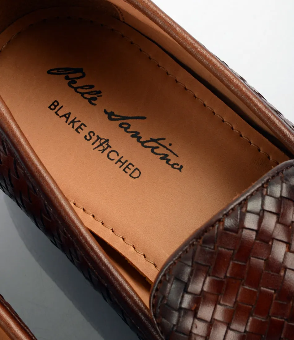 Handwoven Loafers - Cognac