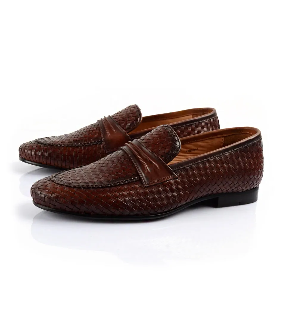 Handwoven Loafers - Cognac