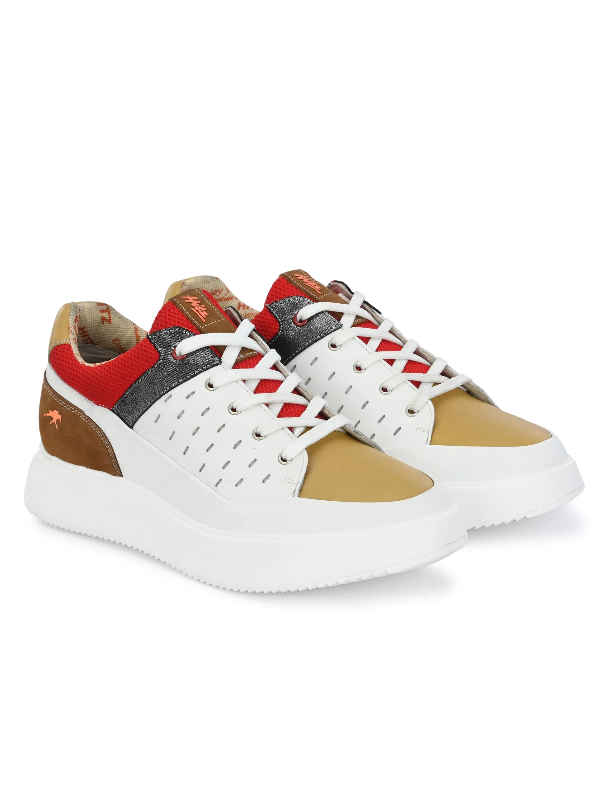 HITZ301-Men' White Casual Running Shoes