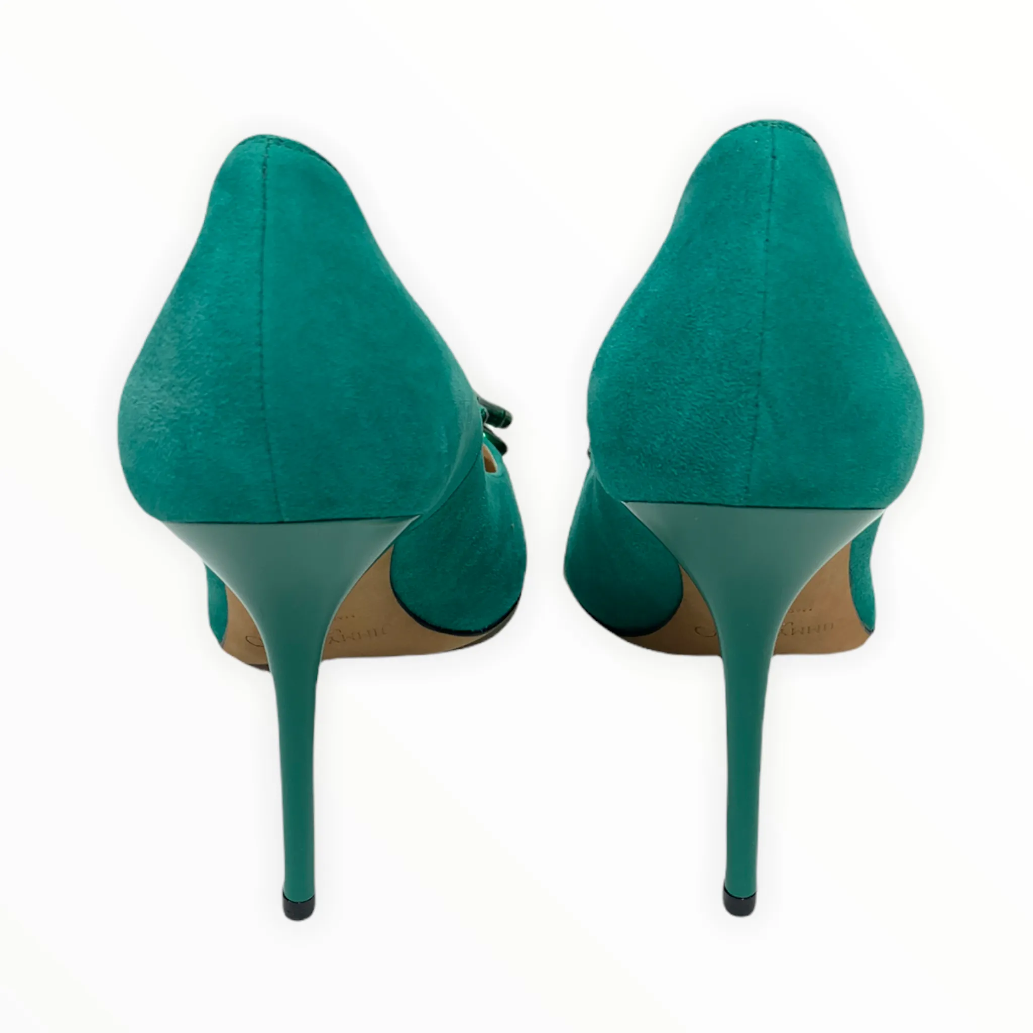 JIMMY CHOO EMERALD ABEL SUEDE PUMPS SIZE 39