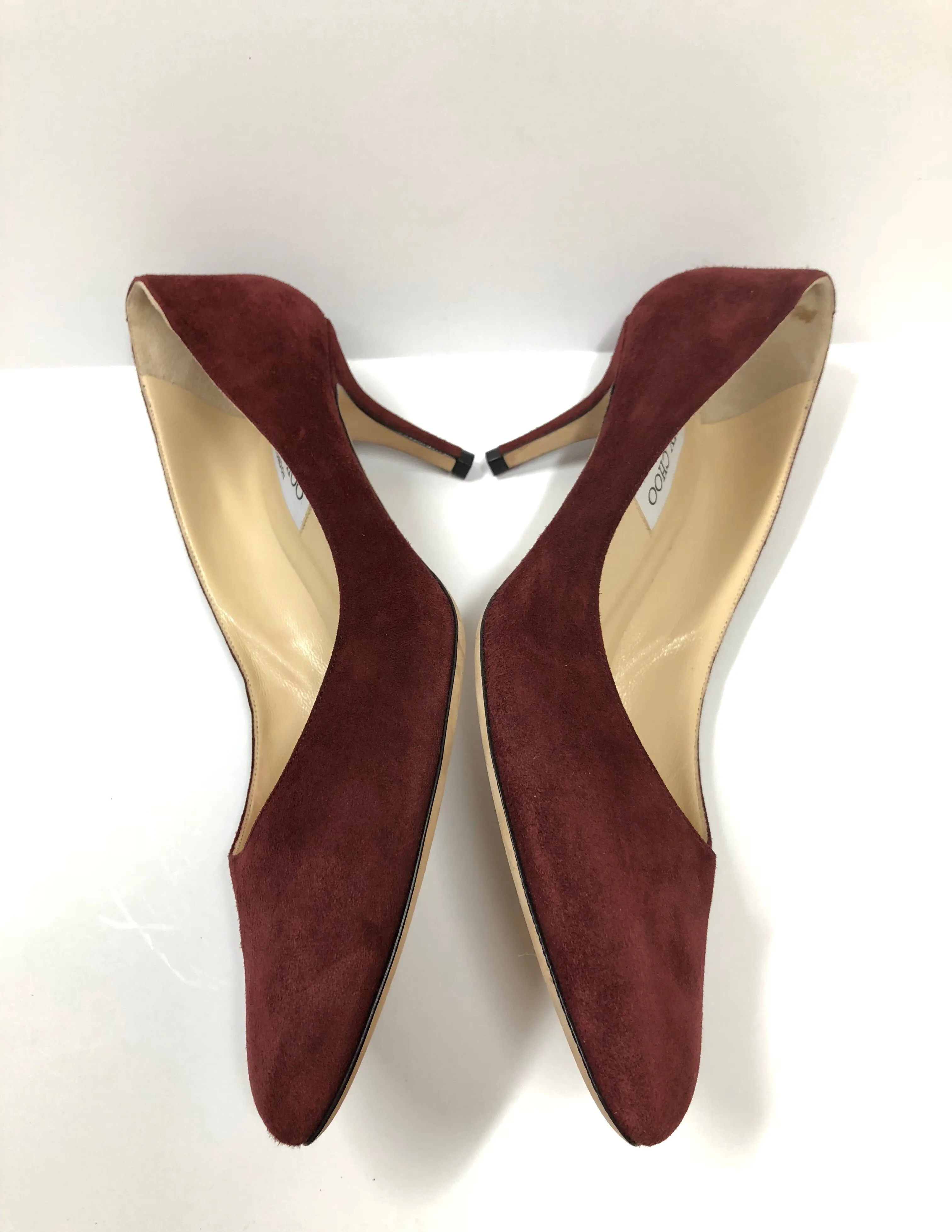 JIMMY CHOO ROMY 60 SUEDE PUMPS  SIZE 41