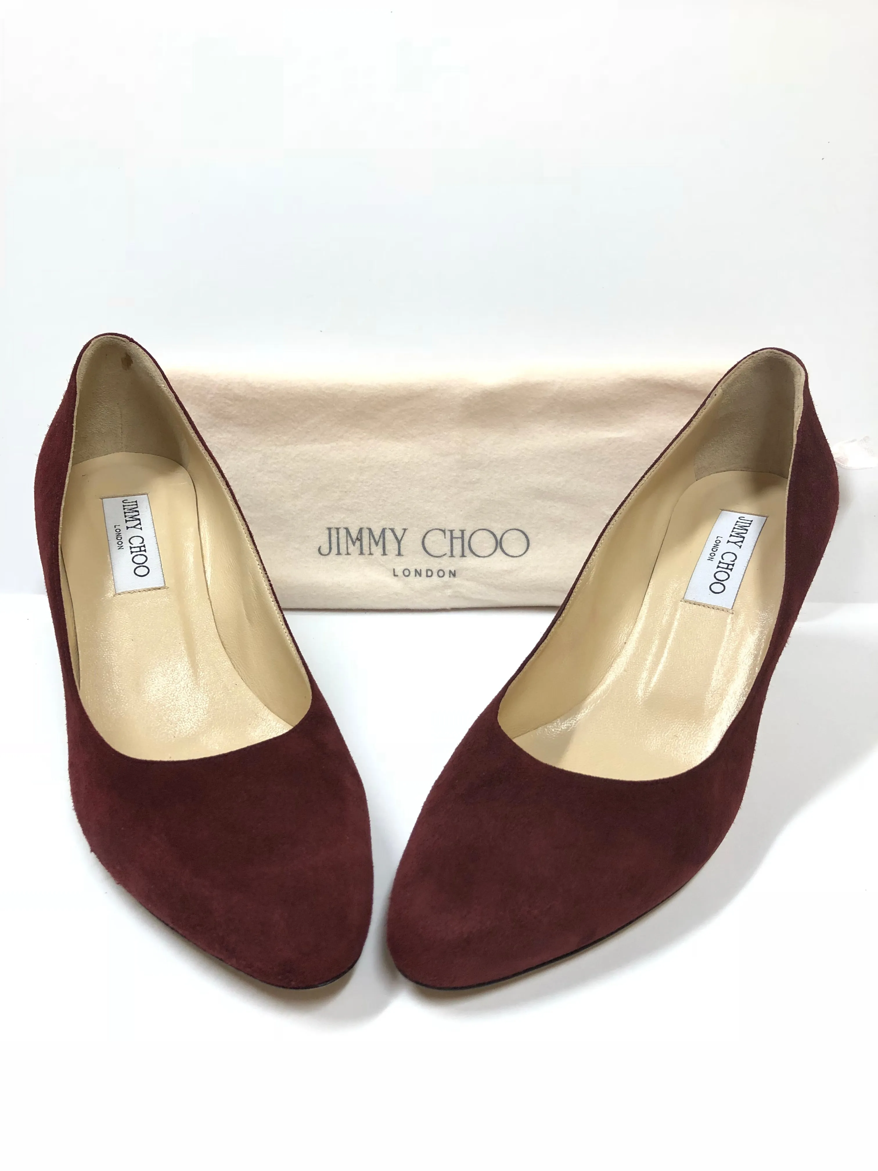 JIMMY CHOO ROMY 60 SUEDE PUMPS  SIZE 41