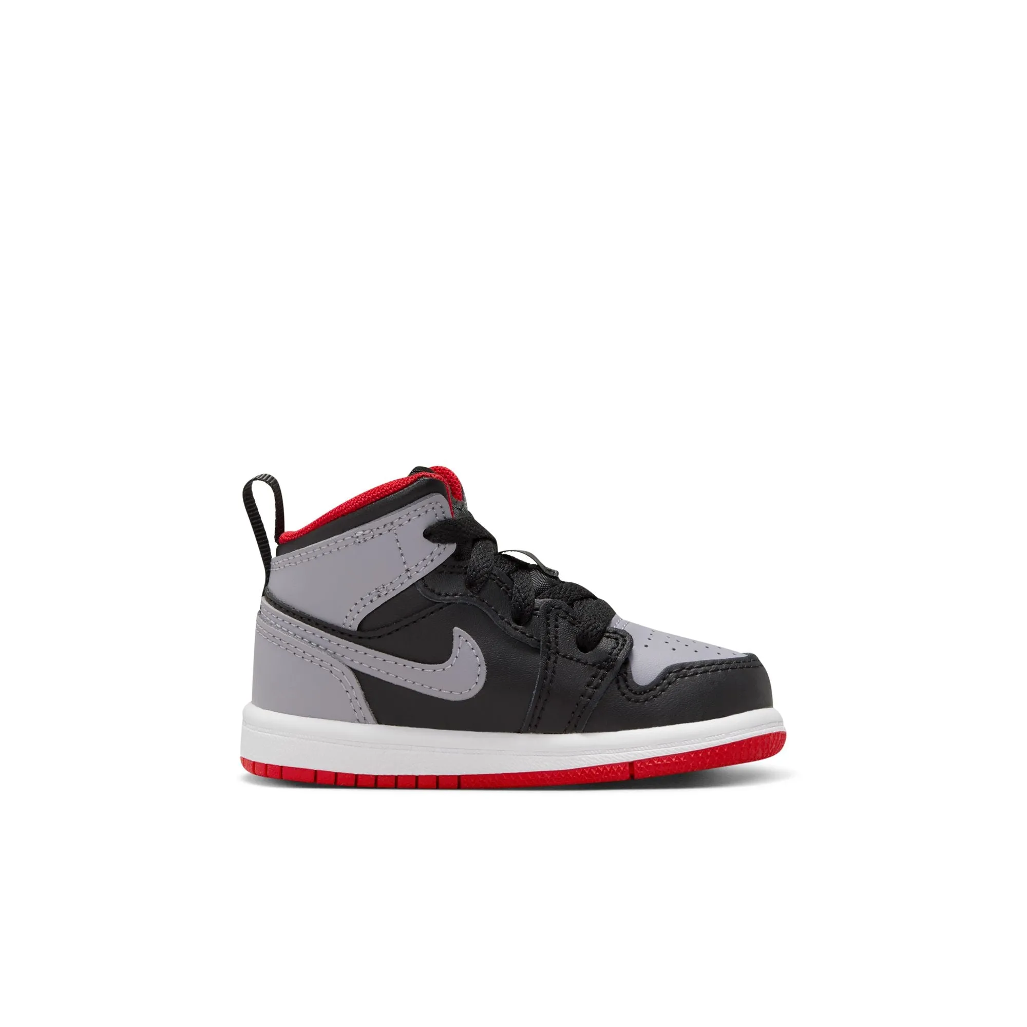 Jordan - Boy - TD Air Jordan 1 Mid - Black/Cement Grey/Fire Red