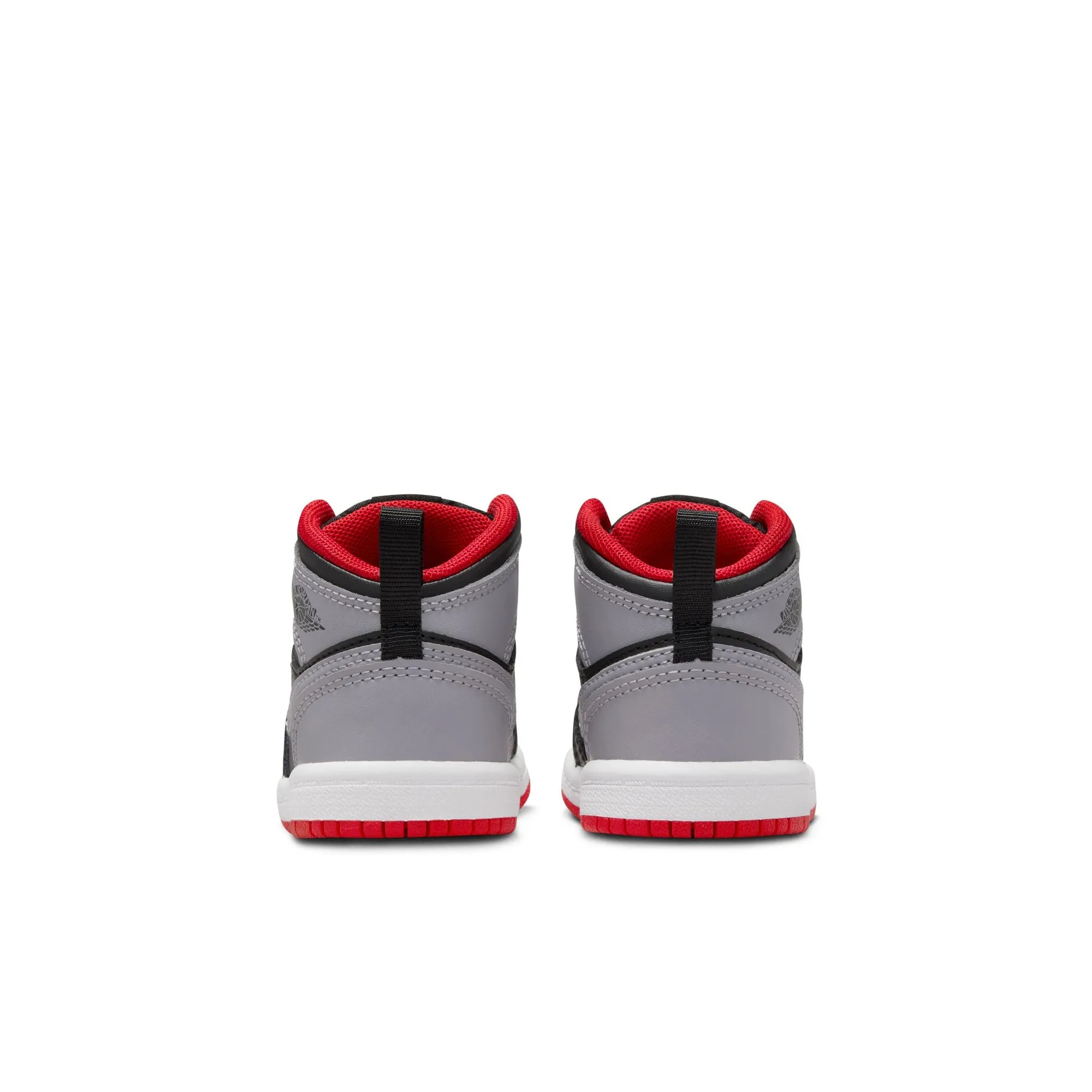 Jordan - Boy - TD Air Jordan 1 Mid - Black/Cement Grey/Fire Red