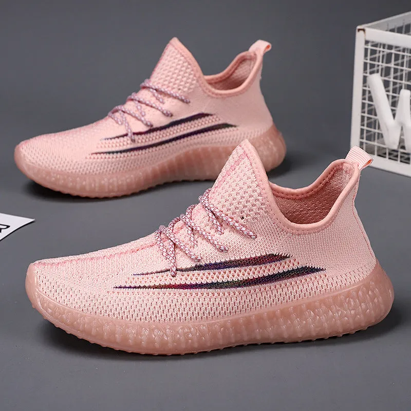 Ladies Fashion Flyknit Sneakers