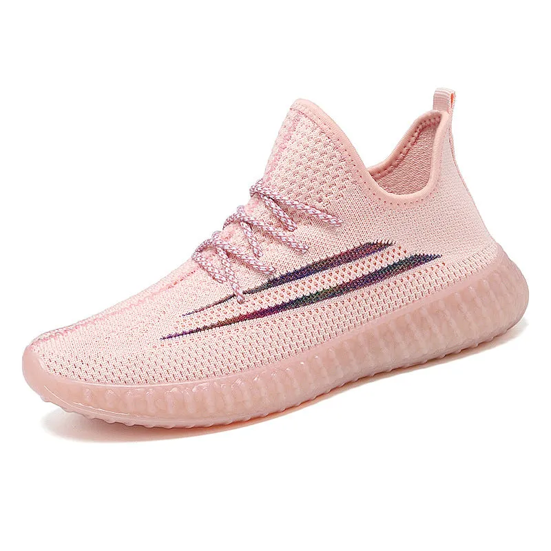 Ladies Fashion Flyknit Sneakers
