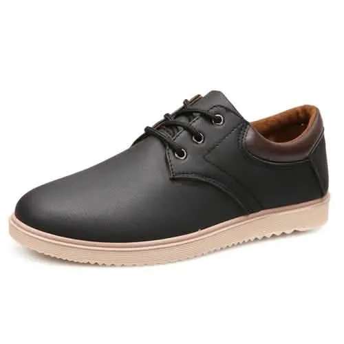 Men's Elegant Lace-Up Oxford Sneakers for Everyday Comfort