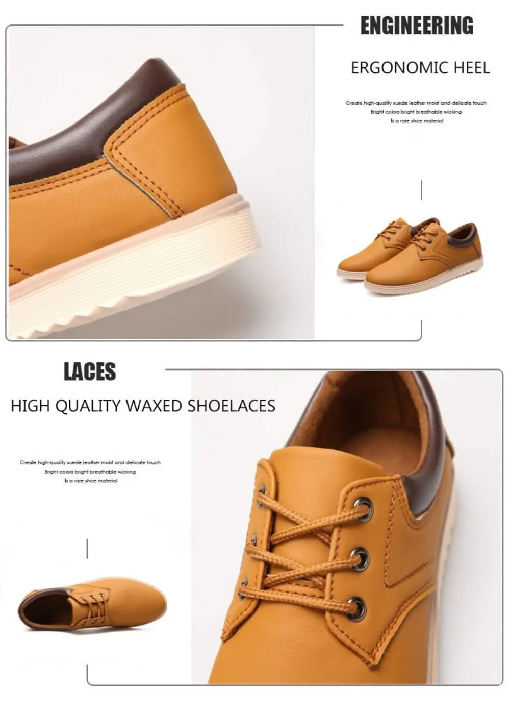 Men's Elegant Lace-Up Oxford Sneakers for Everyday Comfort