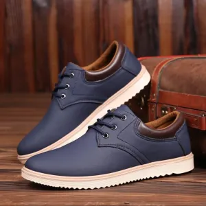 Men's Elegant Lace-Up Oxford Sneakers for Everyday Comfort