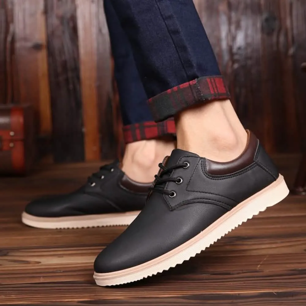 Men's Elegant Lace-Up Oxford Sneakers for Everyday Comfort