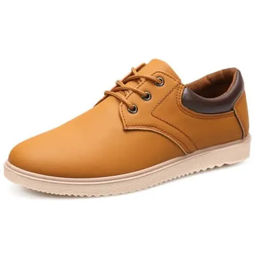 Men's Elegant Lace-Up Oxford Sneakers for Everyday Comfort