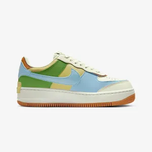 Nike | WMN'S AIR FORCE 1 SHADOW  { COCONUT MILK/MONARCH-AQUARIUS BLUE