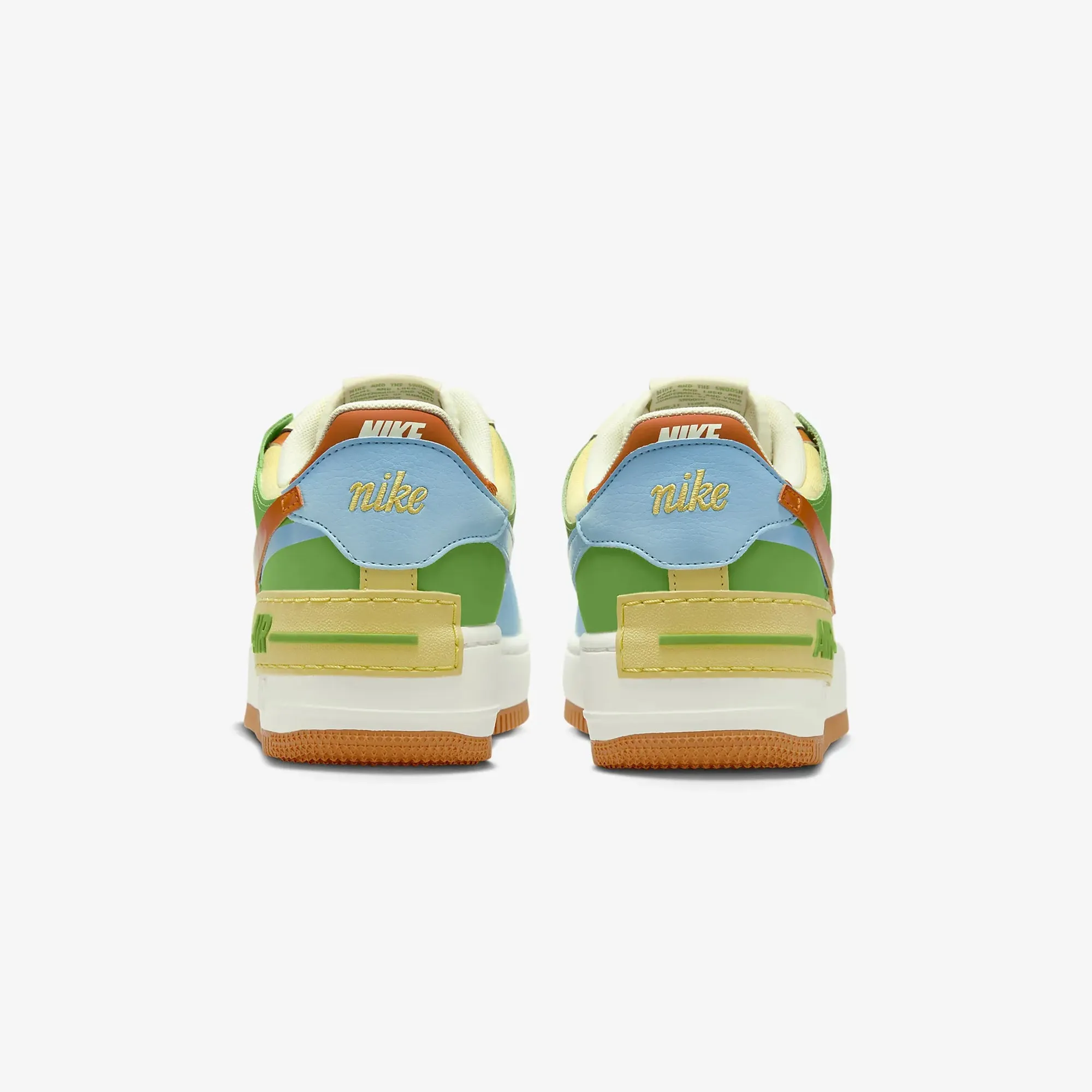Nike | WMN'S AIR FORCE 1 SHADOW  { COCONUT MILK/MONARCH-AQUARIUS BLUE