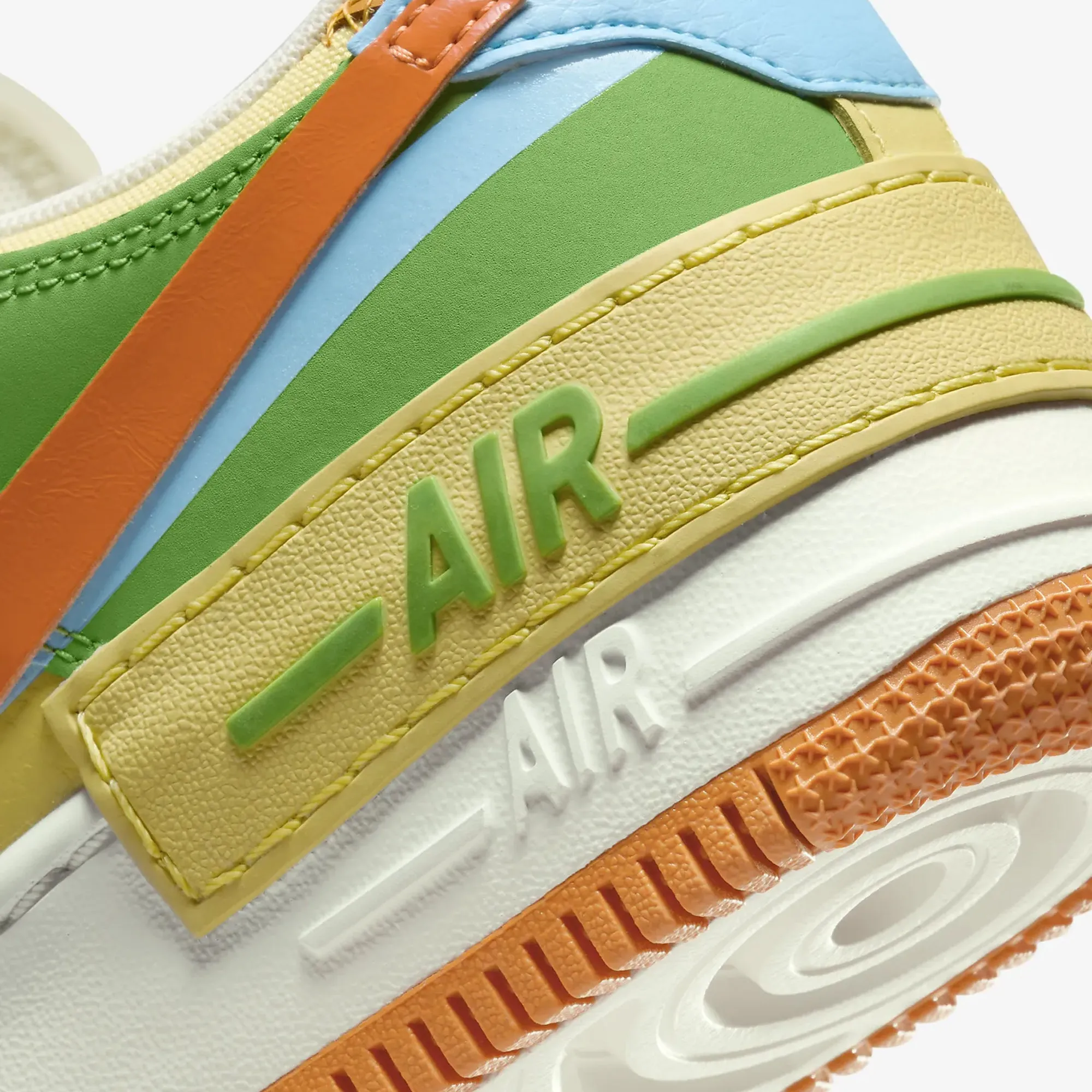 Nike | WMN'S AIR FORCE 1 SHADOW  { COCONUT MILK/MONARCH-AQUARIUS BLUE