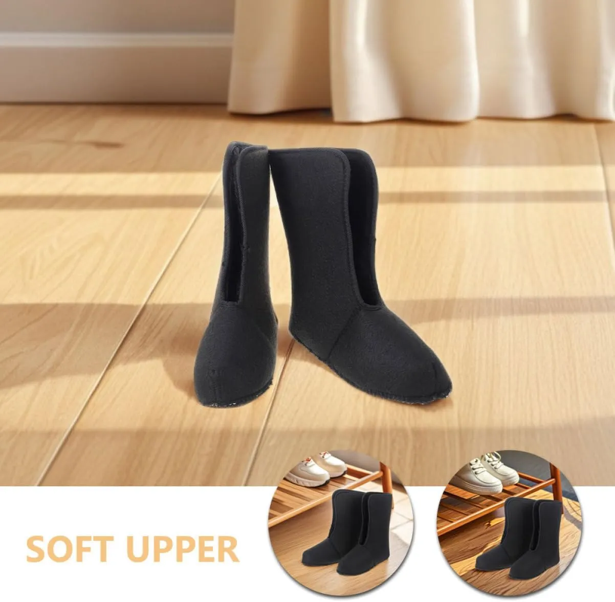 POPETPOP Warm Boot Liners for Men's Snow Boots Cozy Insulated Liners for Cold Weather Size 43