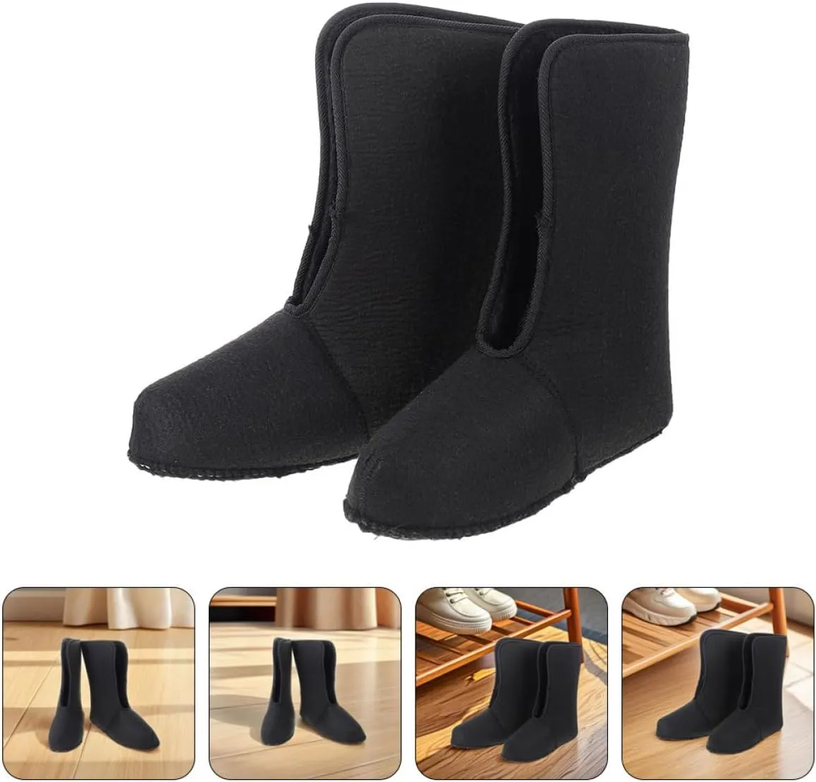 POPETPOP Warm Boot Liners for Men's Snow Boots Cozy Insulated Liners for Cold Weather Size 43