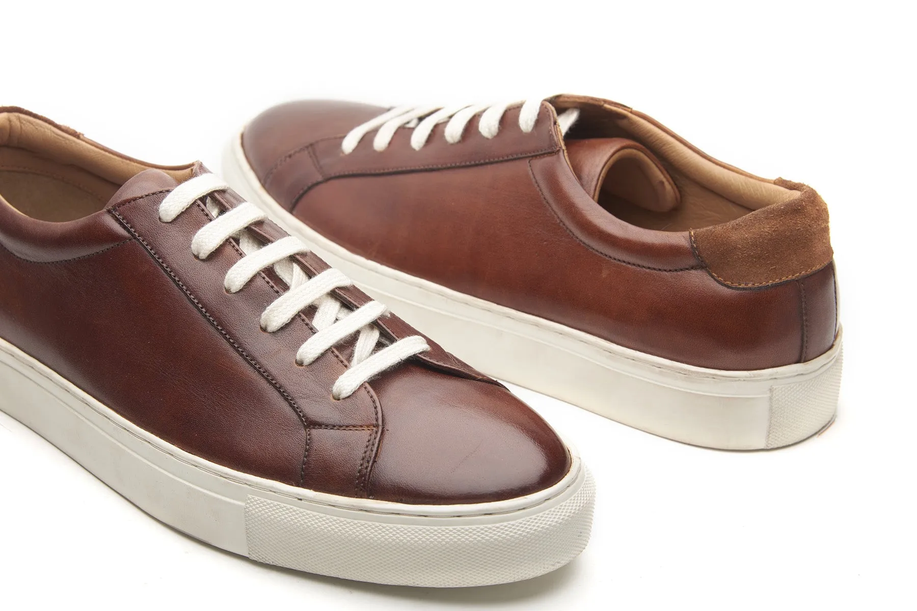 Prydz, Lace-up Sneaker - Cognac | Smart Casuals
