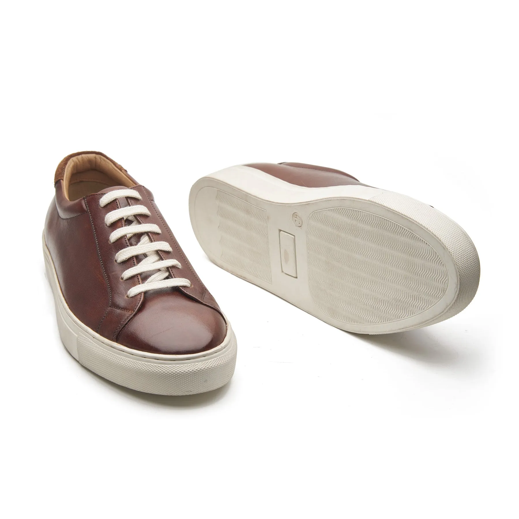 Prydz, Lace-up Sneaker - Cognac | Smart Casuals