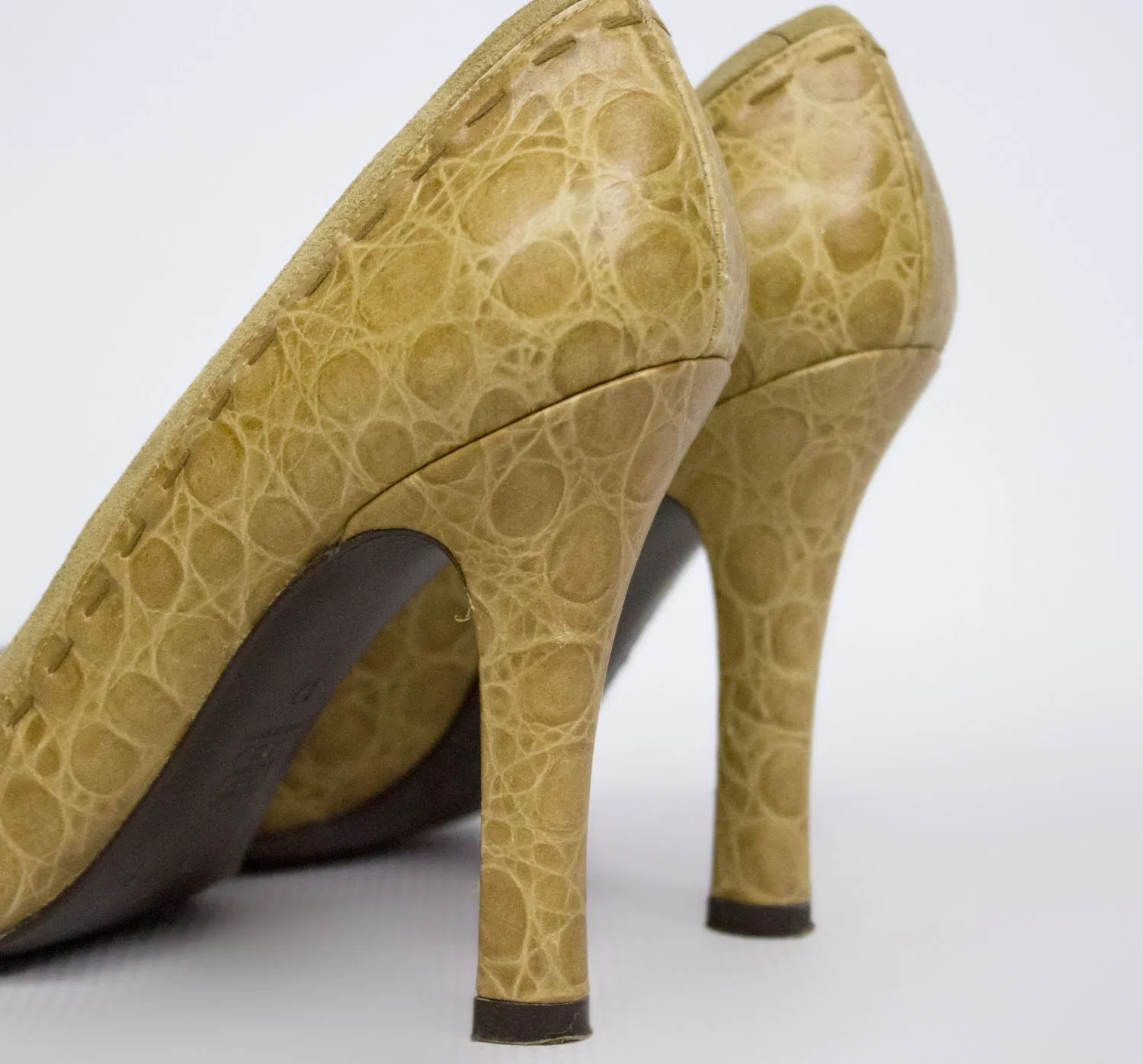PURA LOPEZ Light Brown Heels, US 6.5/EU 37/UK 4