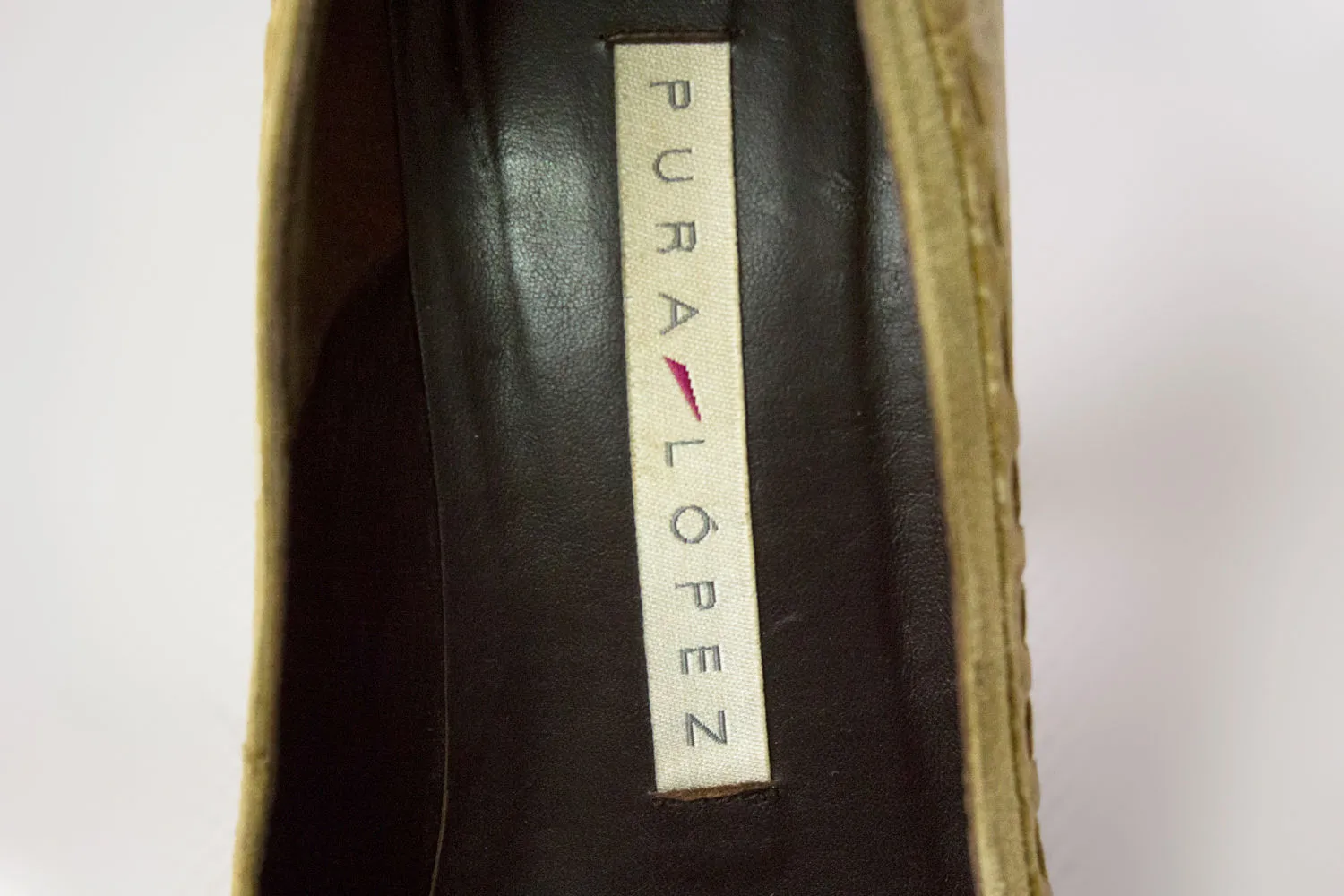 PURA LOPEZ Light Brown Heels, US 6.5/EU 37/UK 4