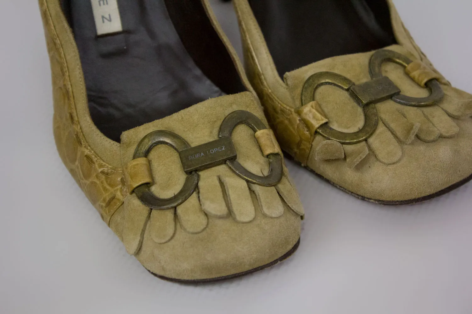 PURA LOPEZ Light Brown Heels, US 6.5/EU 37/UK 4