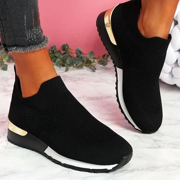 Roomy Mesh Slip On Shoes