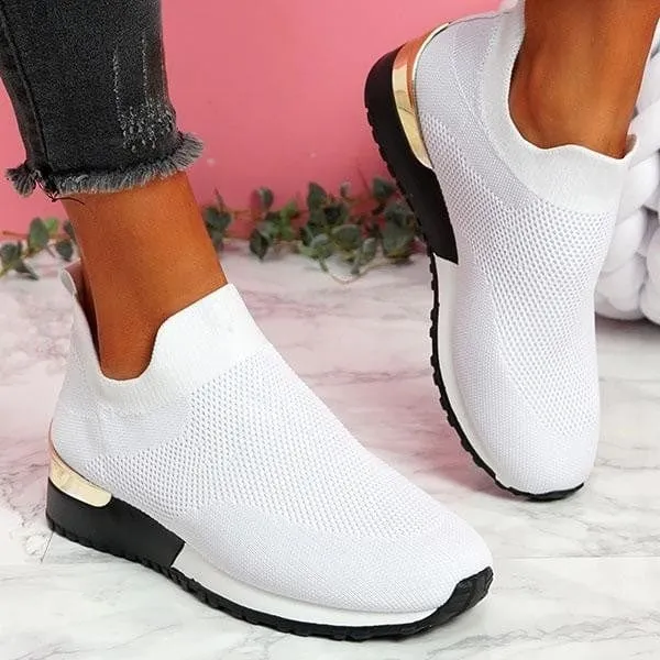 Roomy Mesh Slip On Shoes