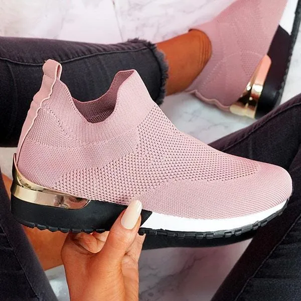 Roomy Mesh Slip On Shoes