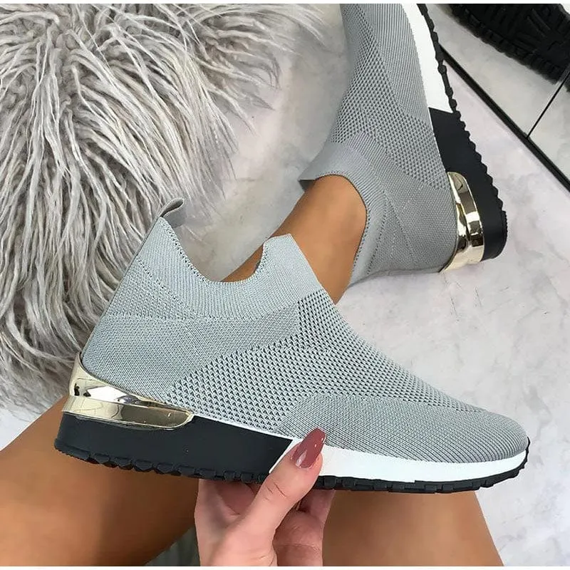 Roomy Mesh Slip On Shoes