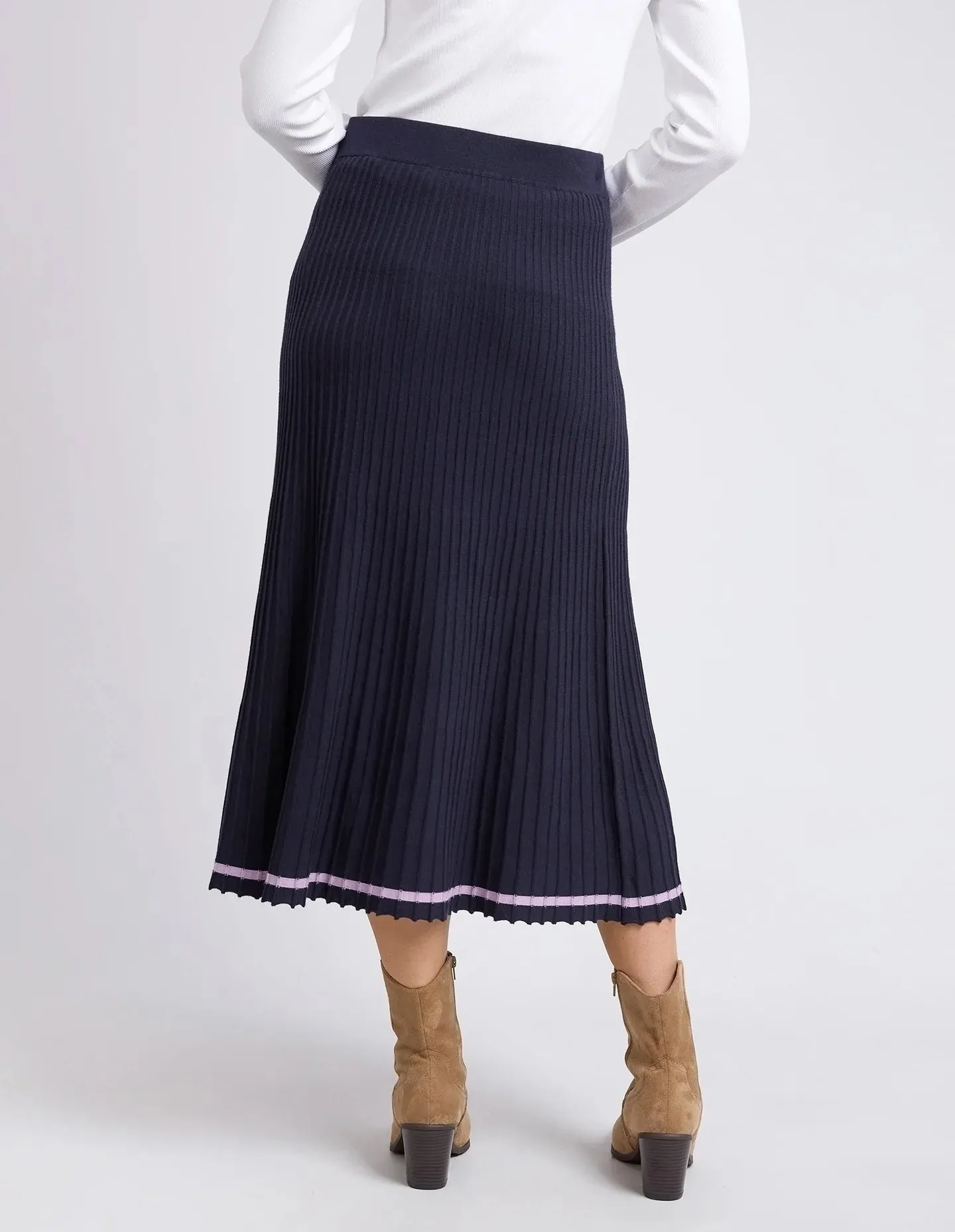 Tammy Knit Skirt - Dark Sapphire