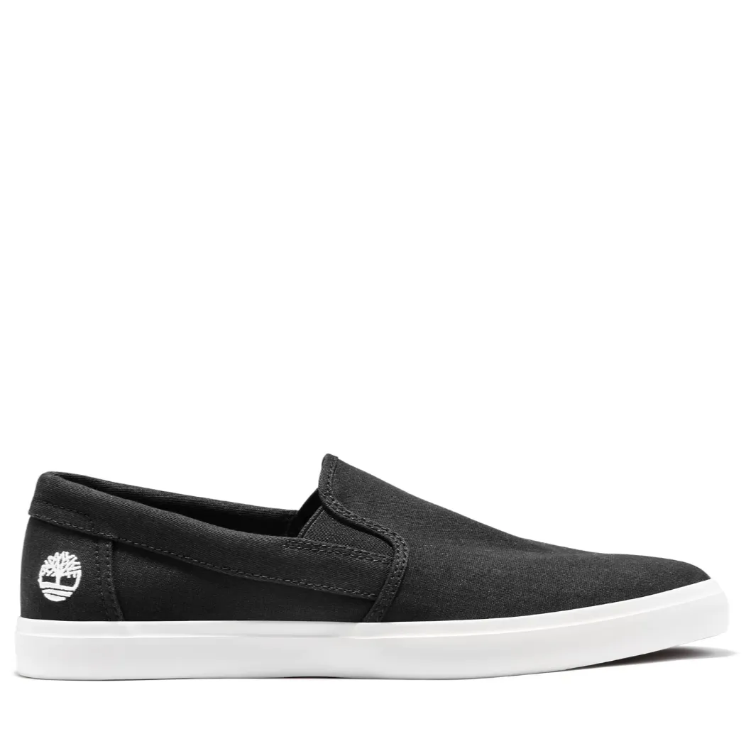 Timberland Men's Union Wharf Slip On Sneakers- Black Canvas