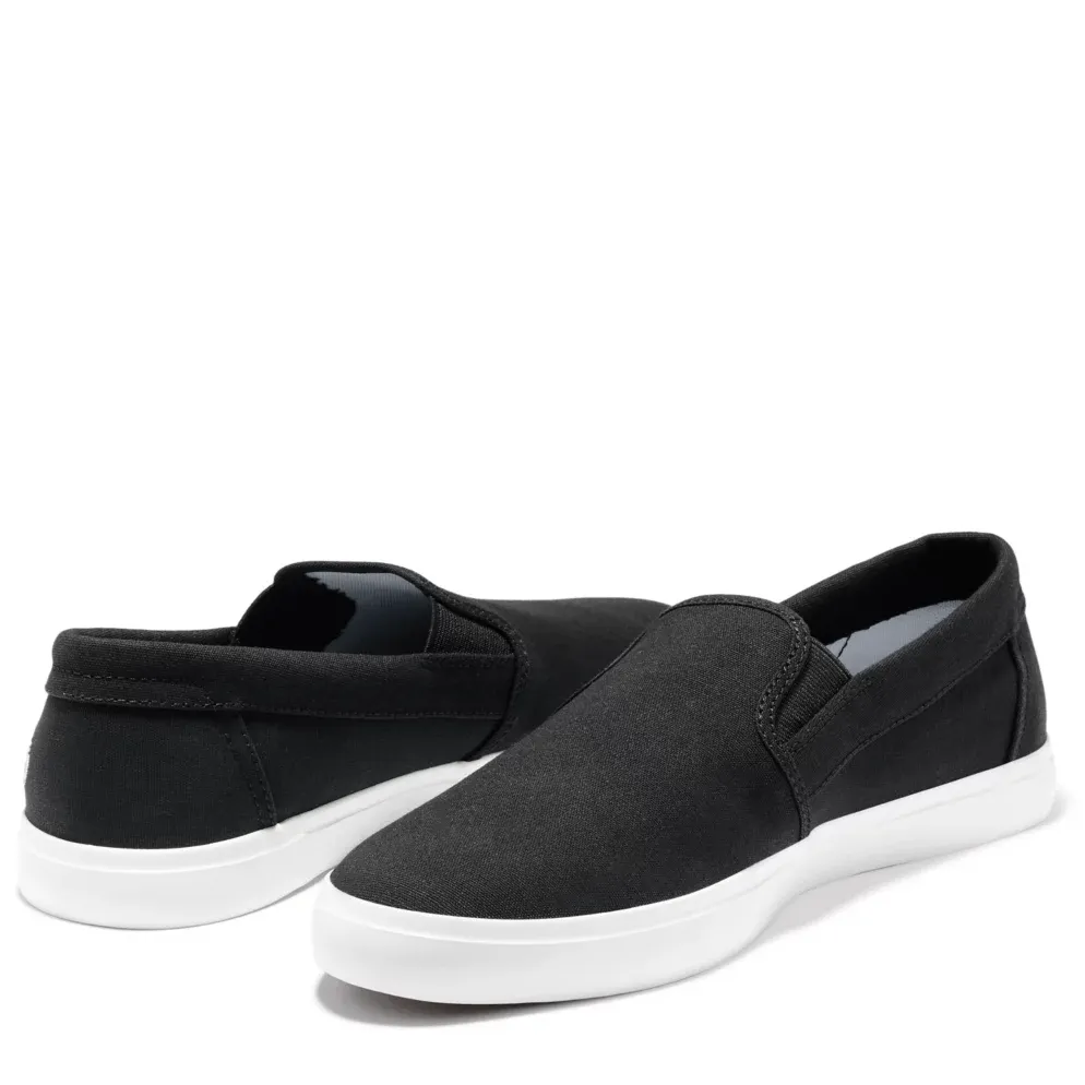 Timberland Men's Union Wharf Slip On Sneakers- Black Canvas
