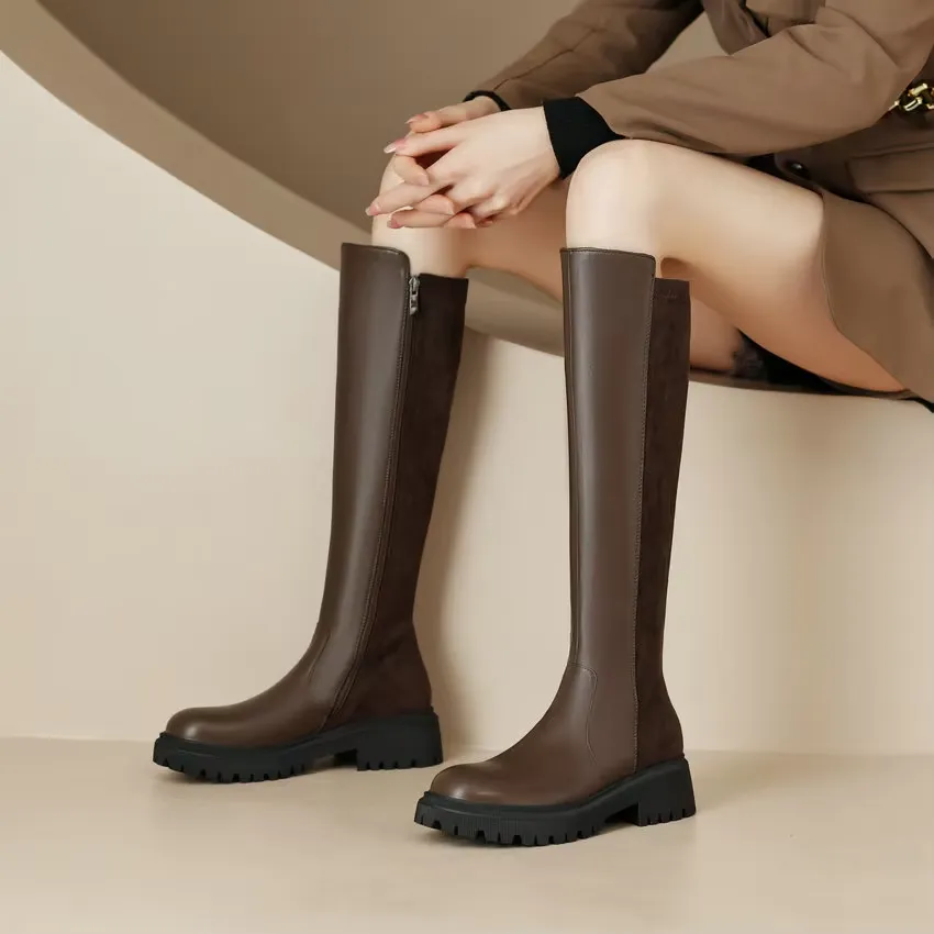 USS Shoes Berly Women's Knee-High Zipper Boots