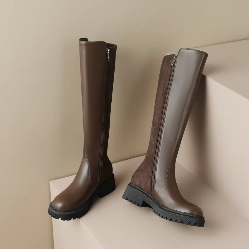 USS Shoes Berly Women's Knee-High Zipper Boots