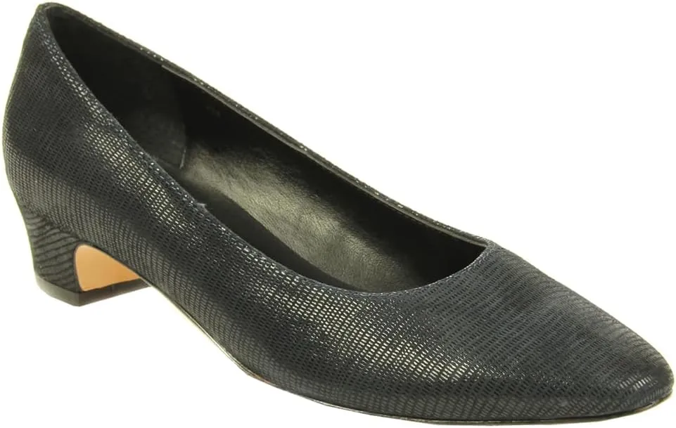 VANELi Womens Astyr Pointed Toe Block Pumps Dress Casual Low Heel 1-2" - Black
