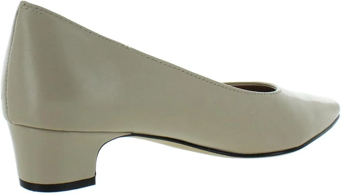 VANELi Womens Astyr Pointed Toe Block Pumps Dress Casual Low Heel 1-2" - Black