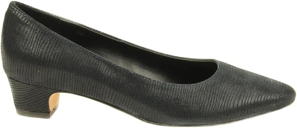 VANELi Womens Astyr Pointed Toe Block Pumps Dress Casual Low Heel 1-2" - Black