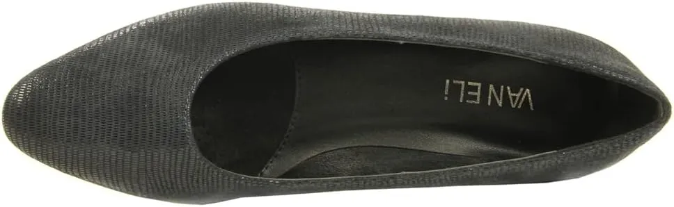 VANELi Womens Astyr Pointed Toe Block Pumps Dress Casual Low Heel 1-2" - Black